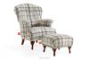 TOMIS Sessel- und Sofagarnitur beige/blau Webstoff beige/blau - Foto 1