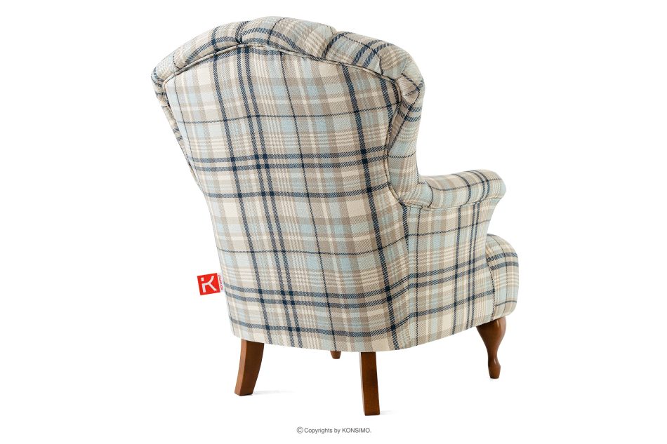 TOMIS Sessel- und Sofagarnitur beige/blau Webstoff beige/blau - Foto 3