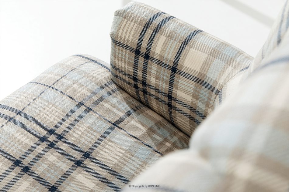 TOMIS Sessel- und Sofagarnitur beige/blau Webstoff beige/blau - Foto 5