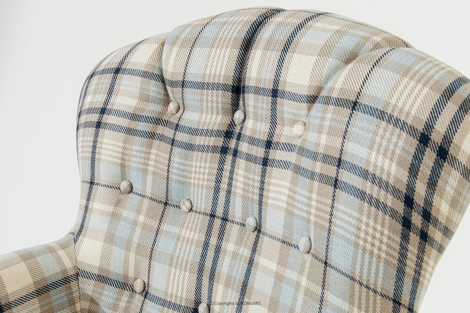 TOMIS Sessel- und Sofagarnitur beige/blau Webstoff beige/blau - Foto 6