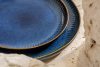 AD STRIPES Dessertteller porzellan reaktiv dunkelblau marineblau - Foto 8