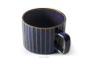 AD STRIPES Kaffeetasse aus reaktivem Porzellan dunkelblau marineblau - Foto 3