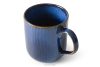 AD STRIPES Tasse aus reaktivem Porzellan dunkelblau marineblau - Foto 3