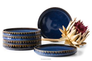 AD STRIPES, https://konsimo.de/kollektion/ad-stripes/ Untertasse Kaffeetasse 6 tlg. aus reaktivem Porzellan marineblau marineblau - Foto
