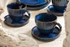 AD STRIPES Große Kaffeetasse 6 tlg. aus Porzellan reaktiv dunkelblau marineblau - Foto 7