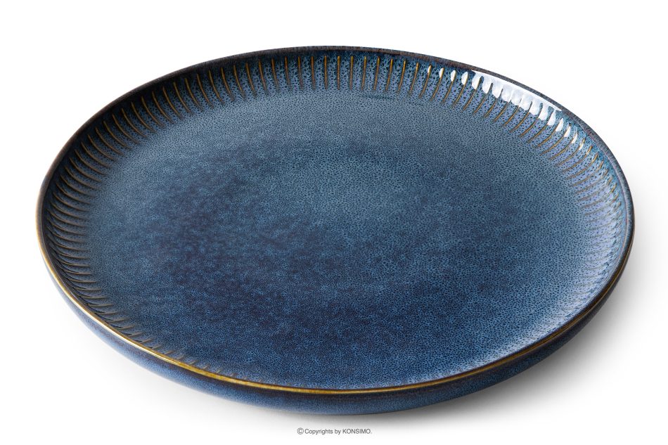 AD STRIPES Tafelservice 12 Personen (36 tlg.) aus reaktivem Porzellan dunkelblau marineblau - Foto 4