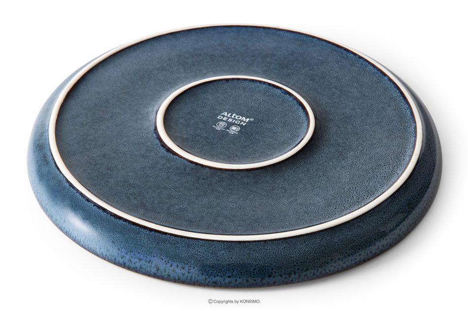 AD STRIPES Kaffee- und Tafelservice 6 Personen (30 Stück) aus reaktivem Porzellan dunkelblau marineblau - Foto 5