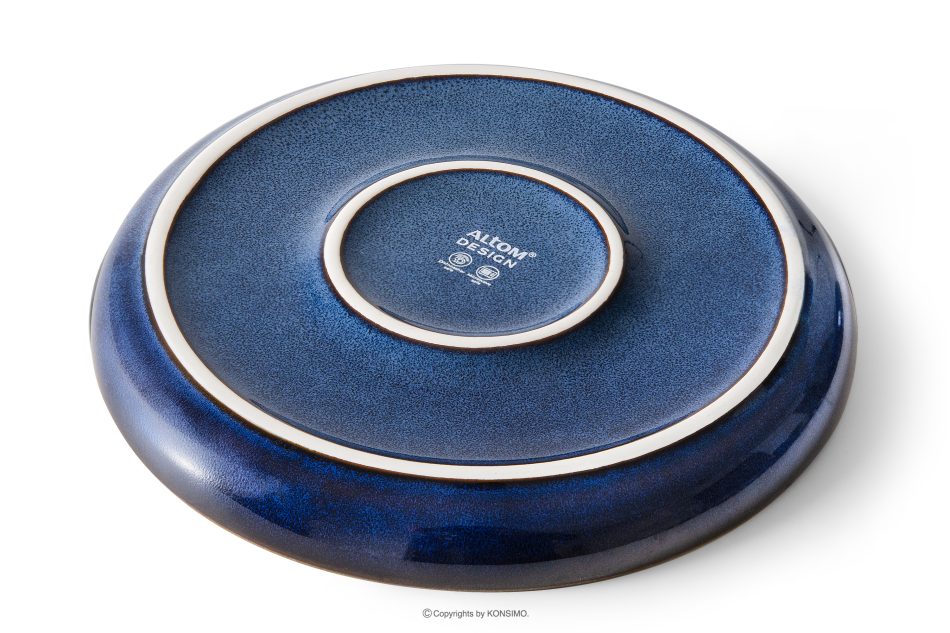 AD STRIPES Teeservice 6 Personen (12 Stück) aus reaktivem Porzellan dunkelblau marineblau - Foto 3