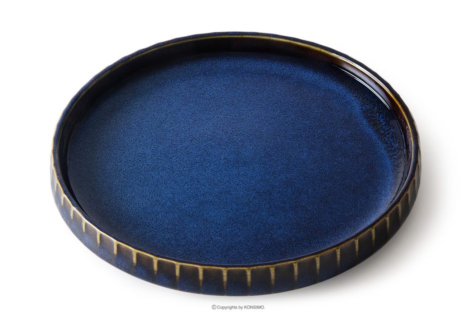 AD STRIPES Teeservice 6 Personen (18 tlg.) aus reaktivem Porzellan dunkelblau marineblau - Foto 6