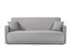 LIRIS Schlafsofa ausziehbar aus Chenille-Stoff grau grau - Foto 1