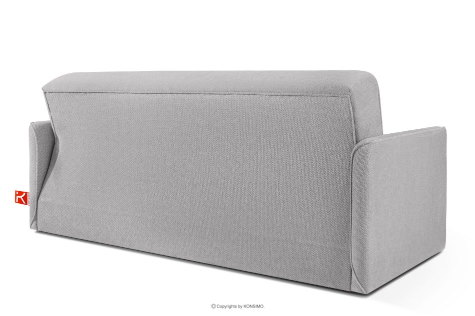 LIRIS Schlafsofa ausziehbar aus Chenille-Stoff grau grau - Foto 3