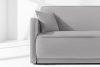 LIRIS Schlafsofa ausziehbar aus Chenille-Stoff grau grau - Foto 6