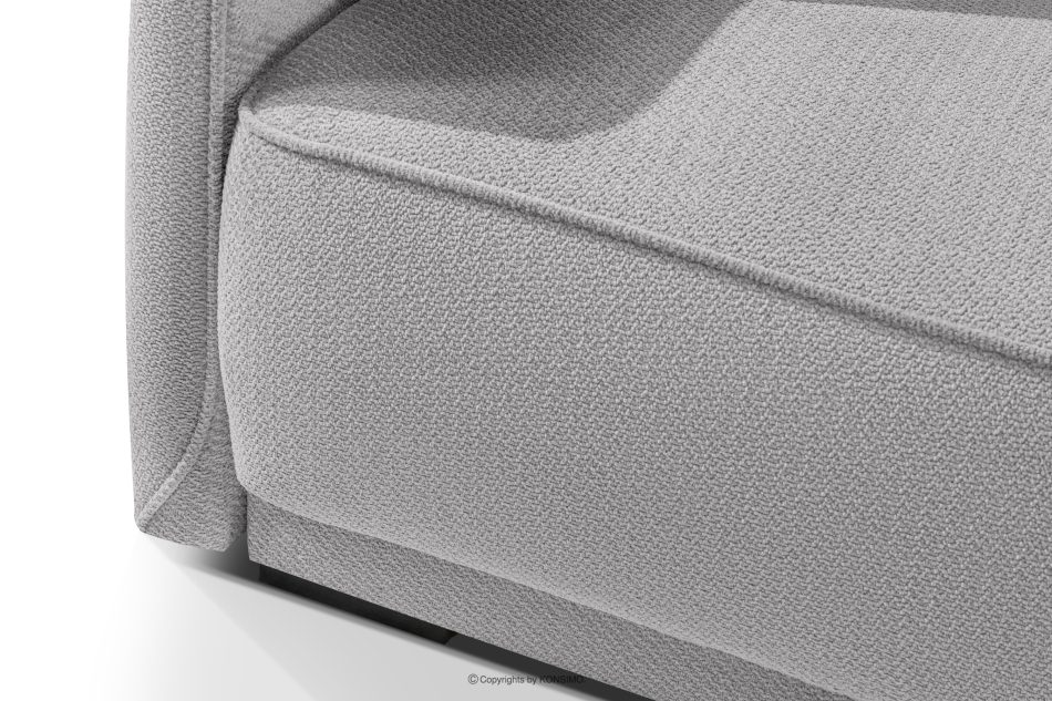 LIRIS Schlafsofa ausziehbar aus Chenille-Stoff grau grau - Foto 7