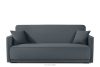 LIRIS Schlafsofa mit Chenille-Stoff Stahl stahlgrau - Foto 1