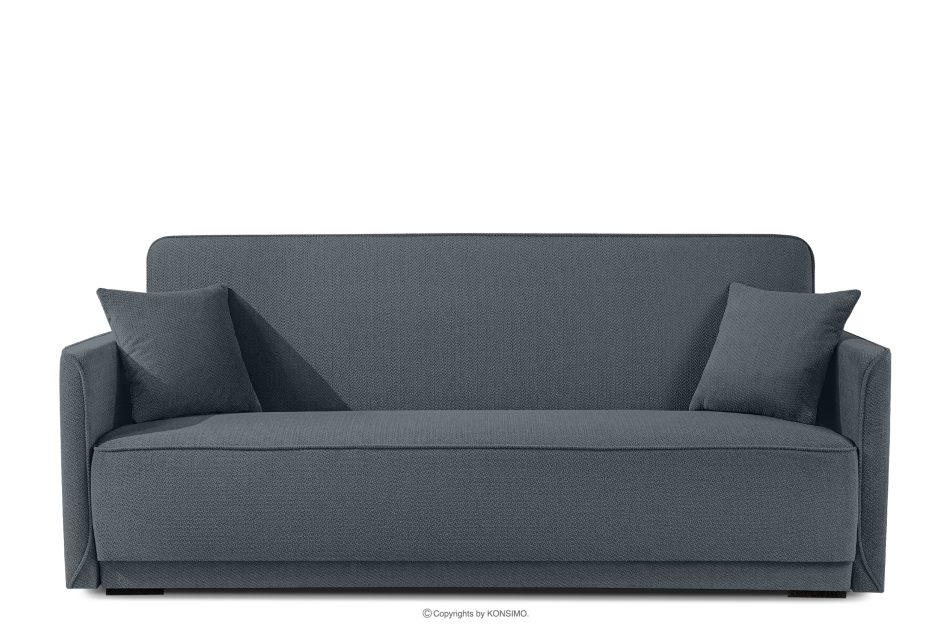 LIRIS Schlafsofa mit Chenille-Stoff Stahl stahlgrau - Foto 0