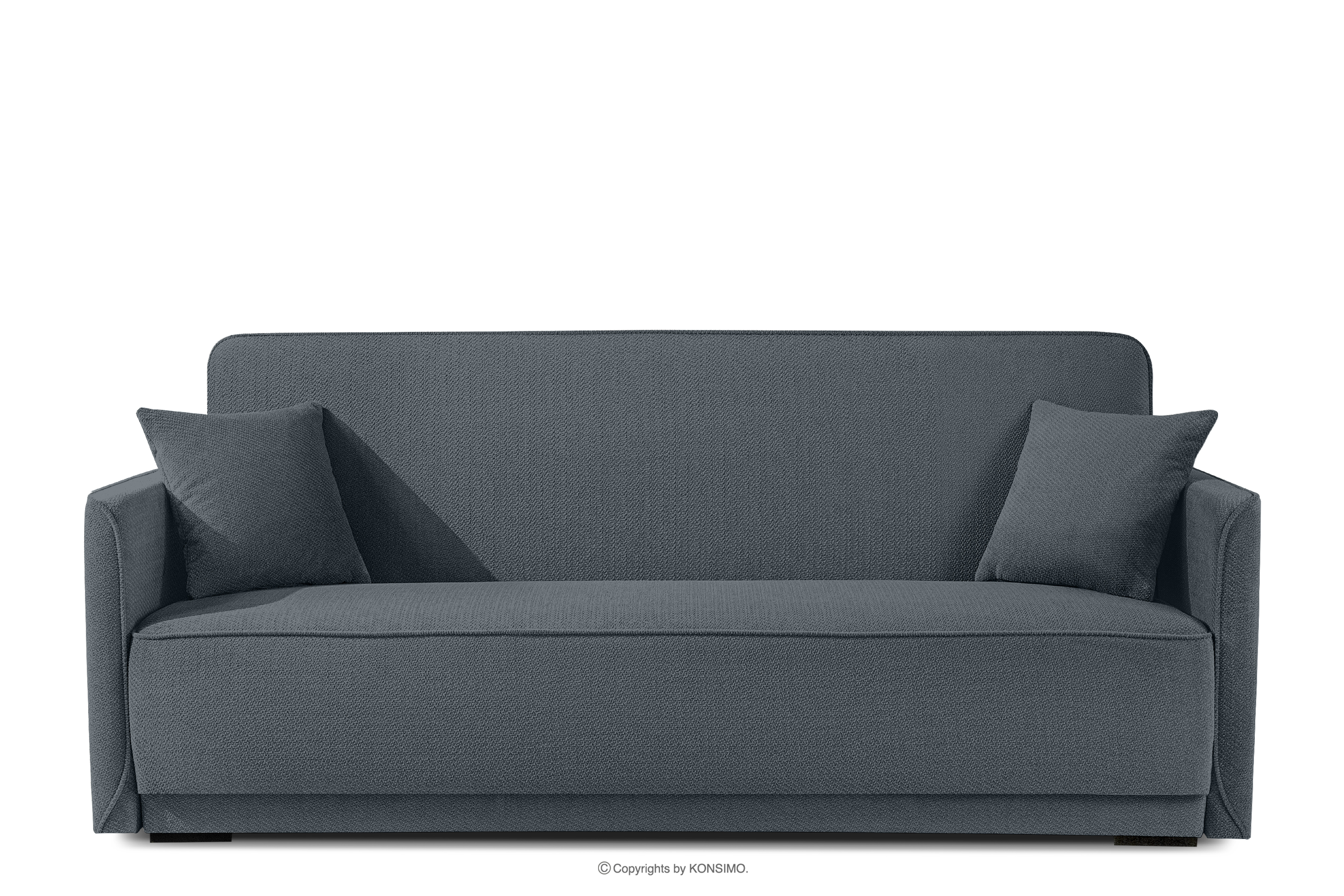 Schlafsofa mit Chenille-Stoff Stahl