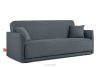 LIRIS Schlafsofa mit Chenille-Stoff Stahl stahlgrau - Foto 3
