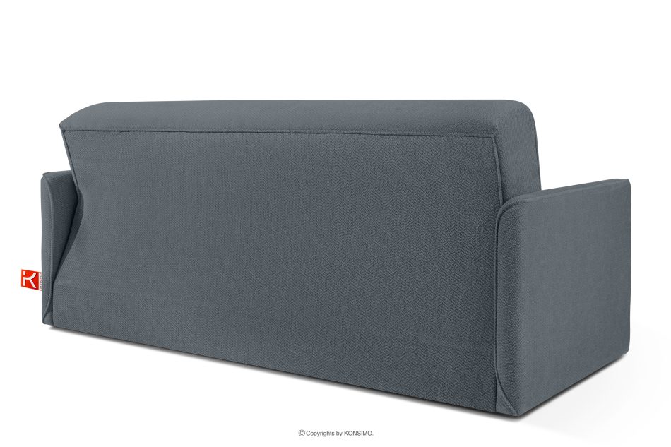 LIRIS Schlafsofa mit Chenille-Stoff Stahl stahlgrau - Foto 3