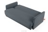 LIRIS Schlafsofa mit Chenille-Stoff Stahl stahlgrau - Foto 5