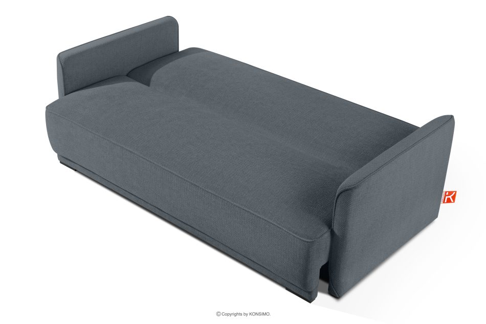 LIRIS Schlafsofa mit Chenille-Stoff Stahl stahlgrau - Foto 4