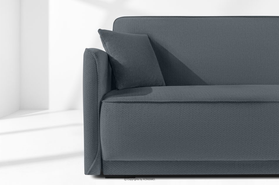LIRIS Schlafsofa mit Chenille-Stoff Stahl stahlgrau - Foto 5