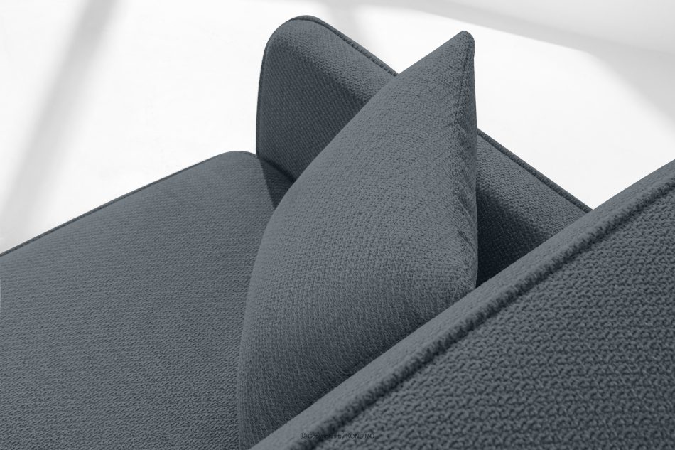 LIRIS Schlafsofa mit Chenille-Stoff Stahl stahlgrau - Foto 6