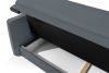 LIRIS Schlafsofa mit Chenille-Stoff Stahl stahlgrau - Foto 9