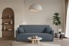 LIRIS Schlafsofa mit Chenille-Stoff Stahl stahlgrau - Foto 10
