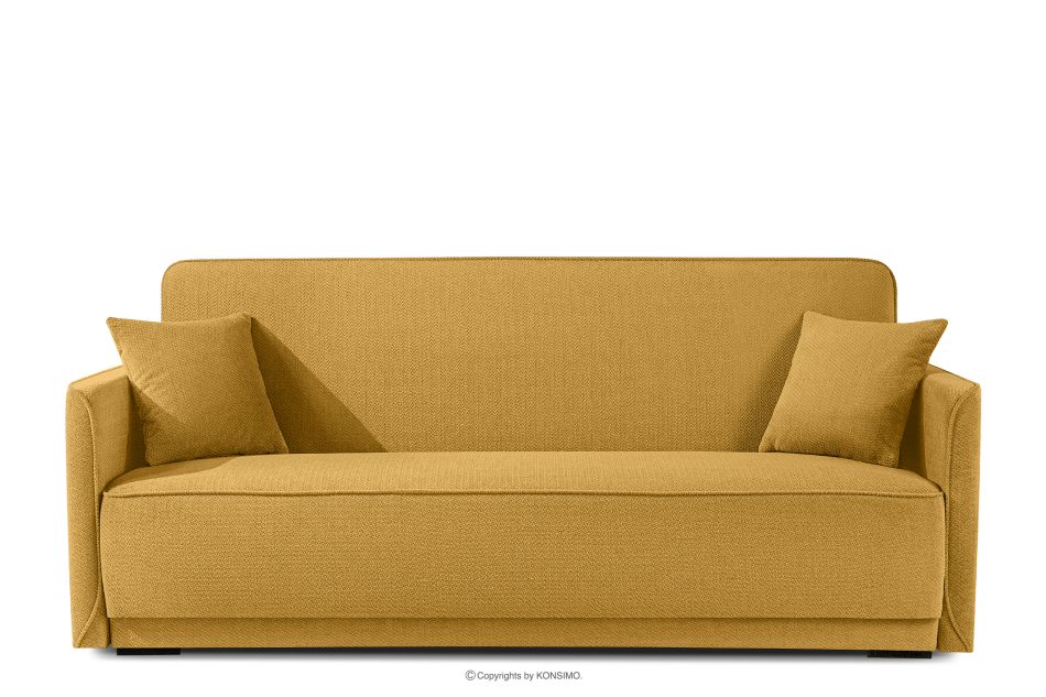 LIRIS Schlafsofa mit Chenille-Stoff Honig honig - Foto 0