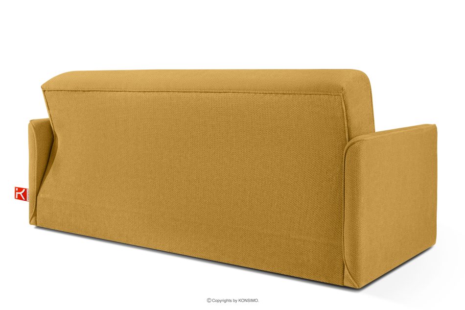 LIRIS Schlafsofa mit Chenille-Stoff Honig honig - Foto 3