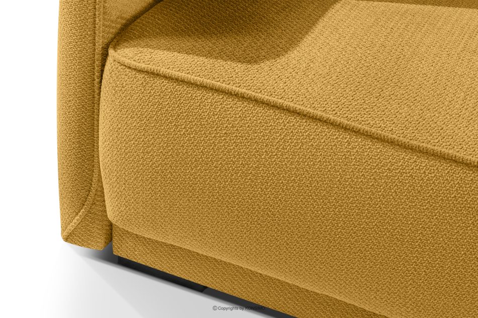 LIRIS Schlafsofa mit Chenille-Stoff Honig honig - Foto 7