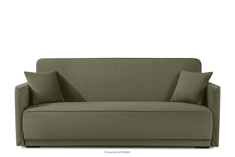 LIRIS Schlafsofa mit Chenille-Stoff oliv oliv - Foto 0