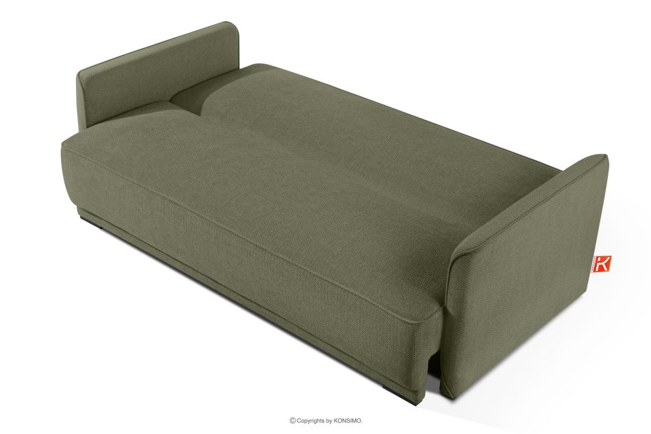 LIRIS Schlafsofa mit Chenille-Stoff oliv oliv - Foto 4