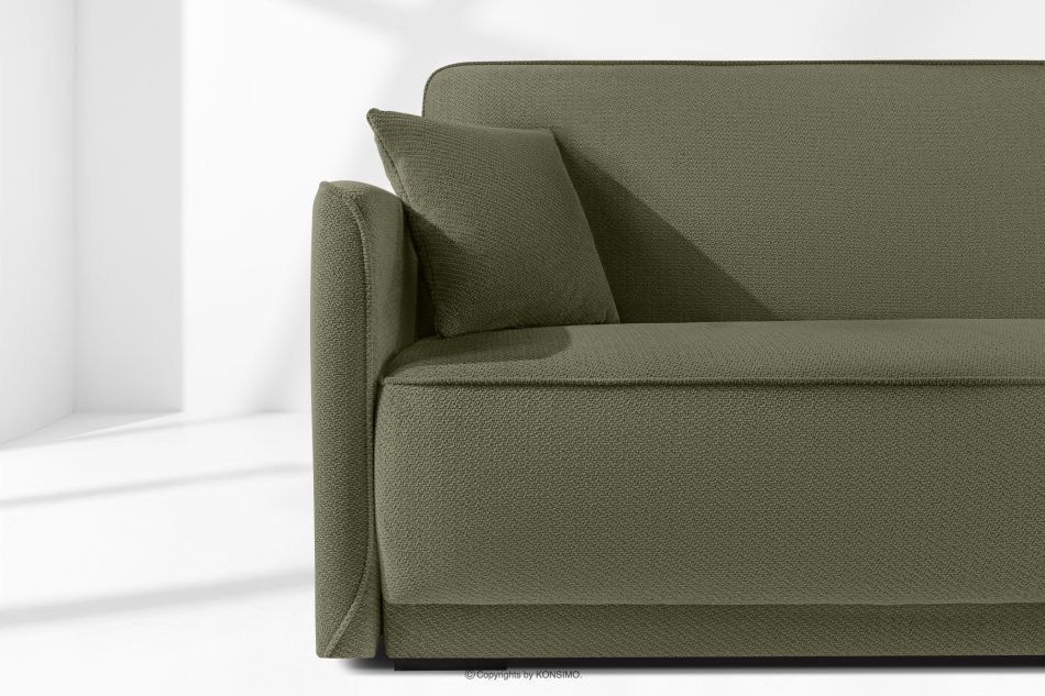 LIRIS Schlafsofa mit Chenille-Stoff oliv oliv - Foto 5