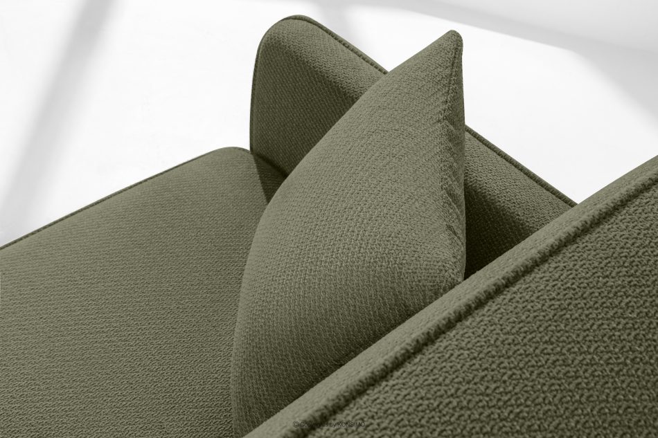 LIRIS Schlafsofa mit Chenille-Stoff oliv oliv - Foto 6