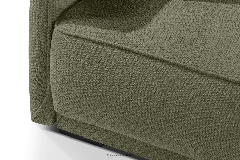 LIRIS Schlafsofa mit Chenille-Stoff oliv oliv - Foto 7
