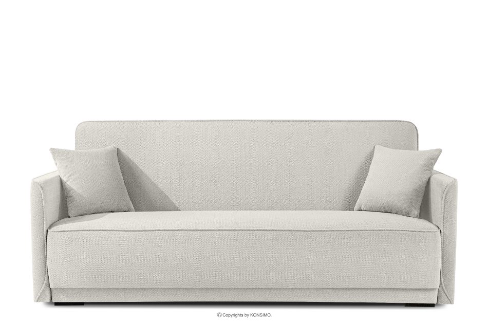 LIRIS Schlafsofa ausziehbar  aus Chenille-Stoff creme cremig - Foto 0