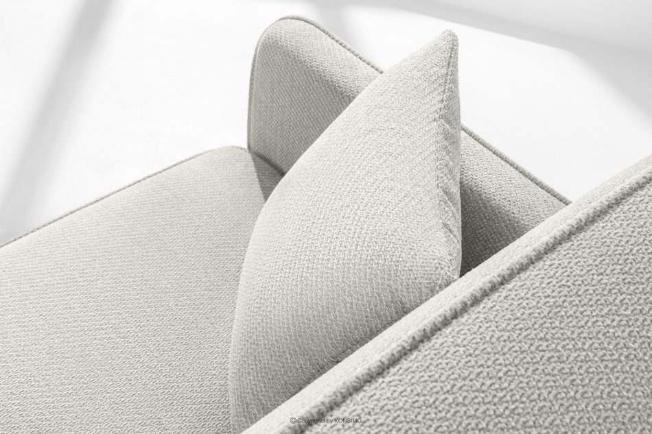 LIRIS Schlafsofa ausziehbar  aus Chenille-Stoff creme cremig - Foto 6