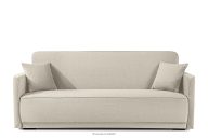 Schlafsofa ausziehbar aus Chenille Stoff hellbeige
