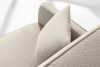 LIRIS Schlafsofa ausziehbar aus Chenille Stoff hellbeige hellbeige - Foto 7
