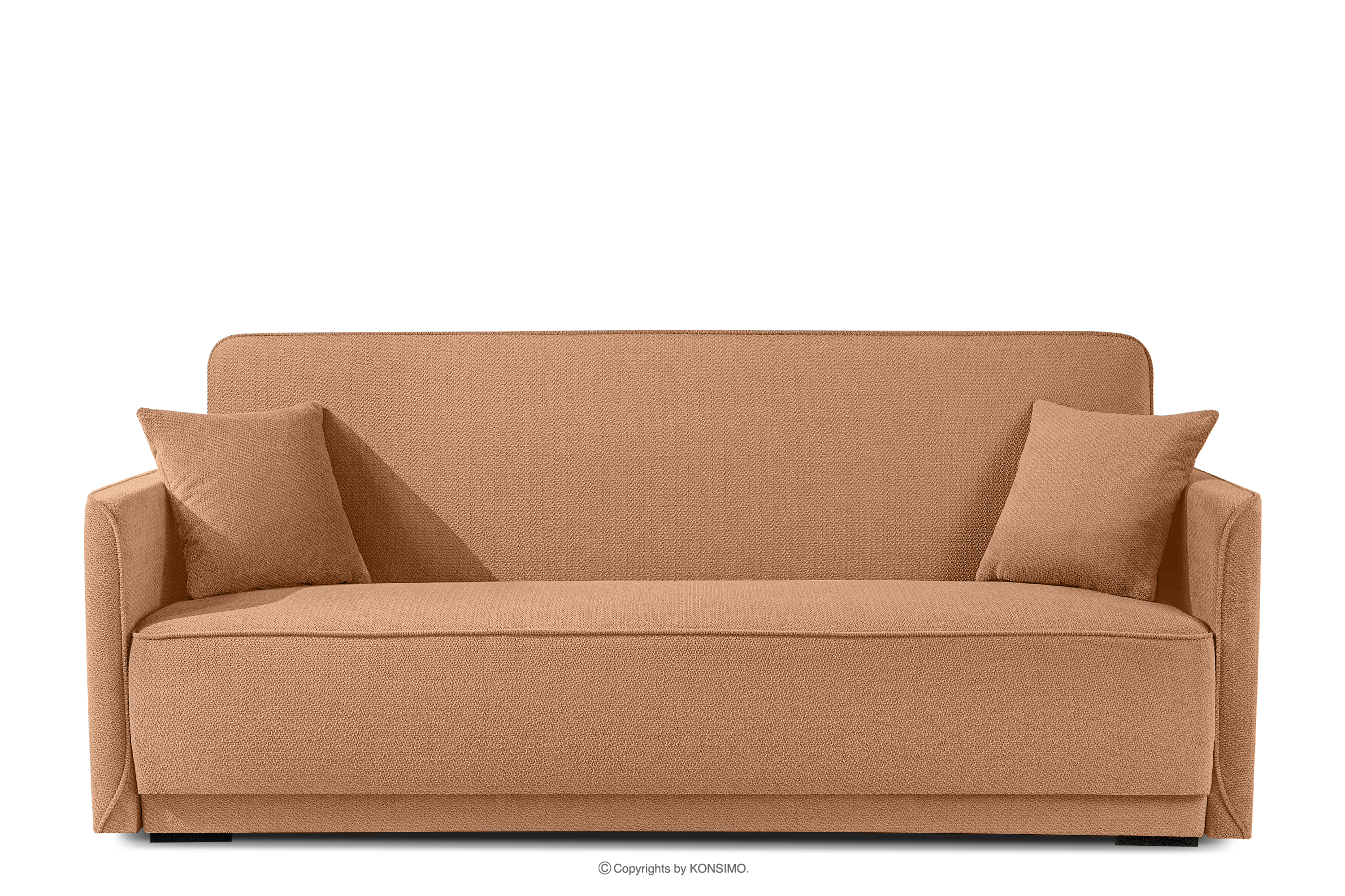 Schlafsofa mit Chenille-Stoff koralle
