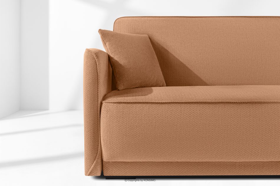LIRIS Schlafsofa mit Chenille-Stoff koralle korallenrot - Foto 5