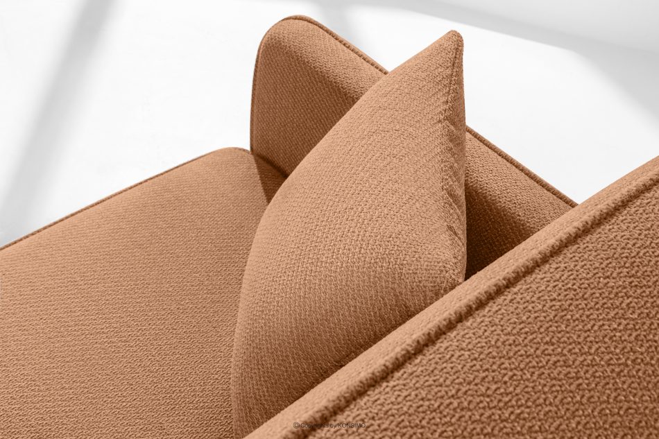 LIRIS Schlafsofa mit Chenille-Stoff koralle korallenrot - Foto 6