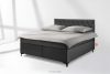 ARDEA Boxspringbett in Velourstoff mit abnehmbarem Matratzenbezug 160 cm anthrazit anthrazit - Foto 2