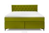 ARDEA Boxspringbett  Bonellfedern Veloursstoff 160 cm oliv oliv - Foto 4