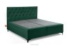 ARDEA Boxspringbett  Bonellfedern Veloursstoff 160 cm dunkelgrün dunkelgrün - Foto 3