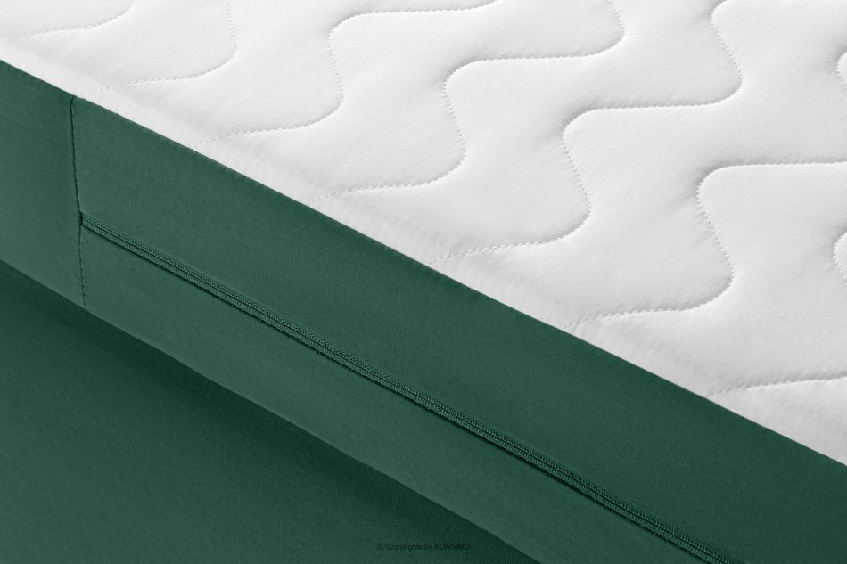 ARDEA Boxspringbett  Bonellfedern Veloursstoff 160 cm dunkelgrün dunkelgrün - Foto 6