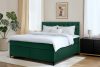ARDEA Boxspringbett  Bonellfedern Veloursstoff 160 cm dunkelgrün dunkelgrün - Foto 13