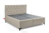 ARDEA Boxspringbett velours 160 cm cremefarben cremefarben - Foto 3