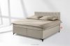 ARDEA Boxspringbett velours 160 cm cremefarben cremefarben - Foto 2